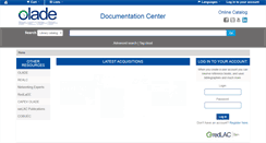 Desktop Screenshot of biblioteca.olade.org
