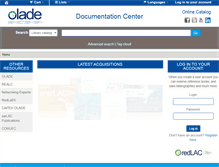 Tablet Screenshot of biblioteca.olade.org